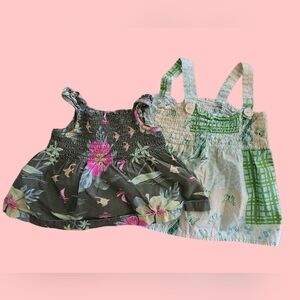 Two Funky Tank Tops 6-9 Mo Girls